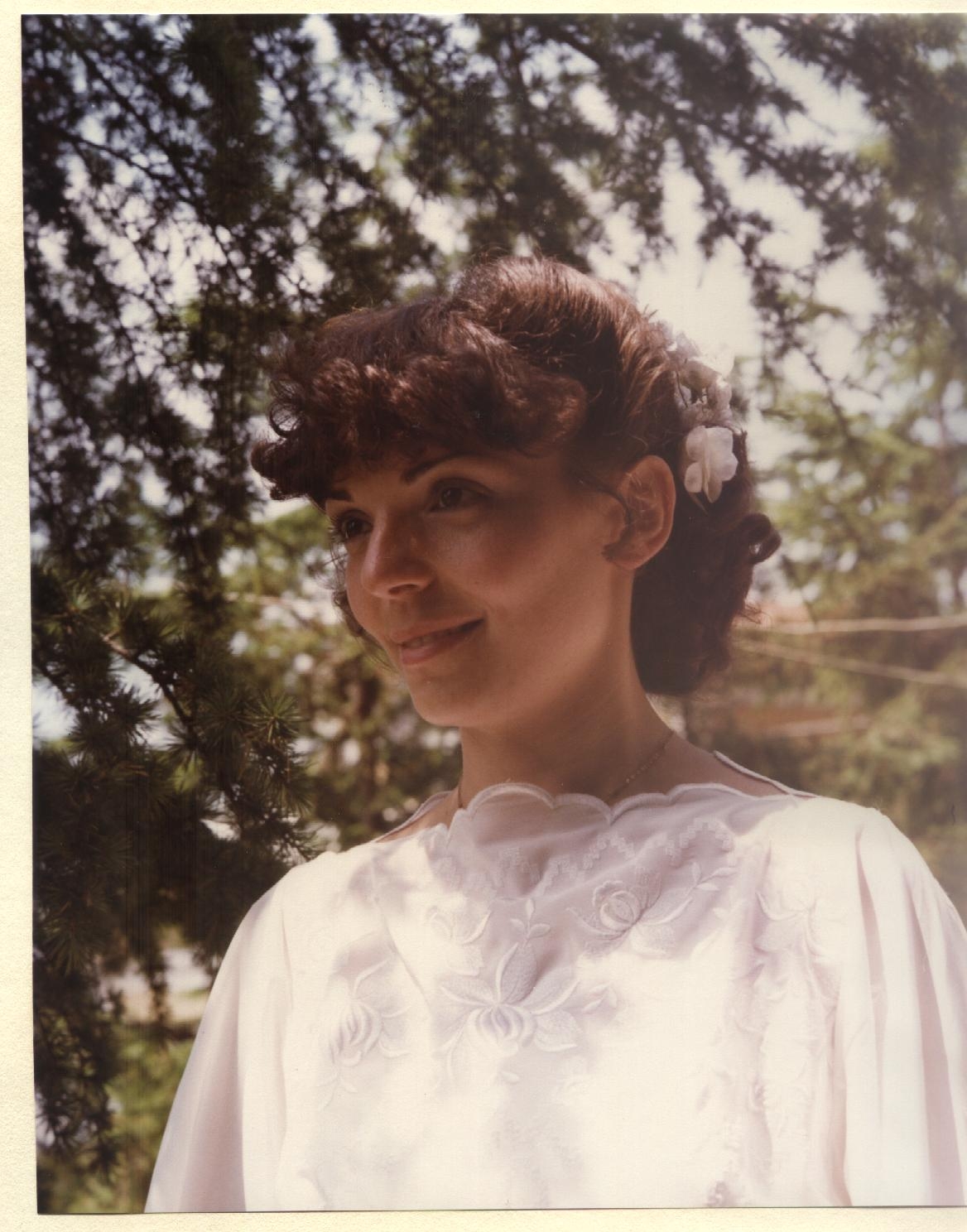 Mariangela sposa,  nell'anno 1979